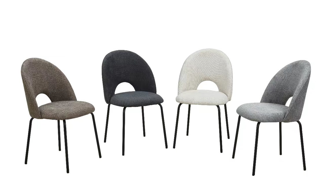 Various Color Upholstered Fabric Dining Seats with 1 Year Limited Warranty